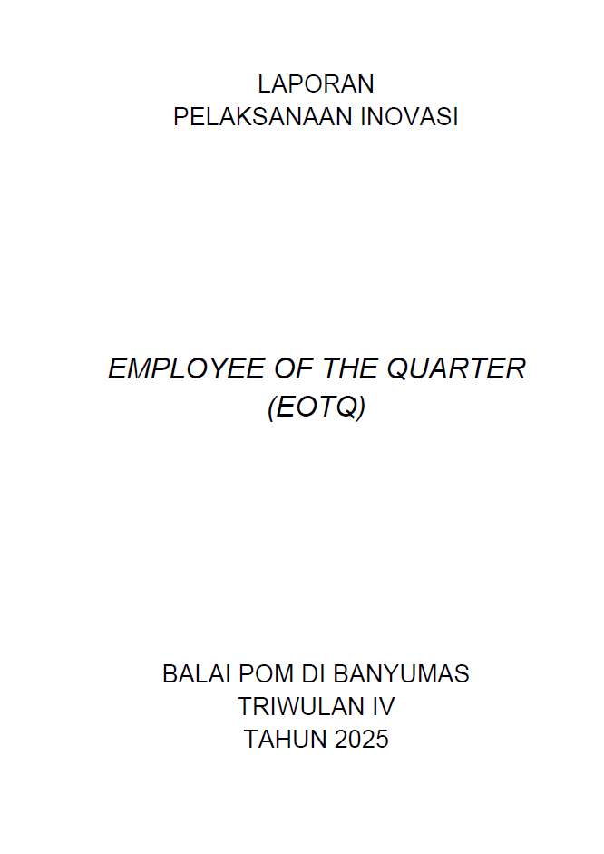 Laporan Pelaksanaan Inovasi Employee of The Quarter Triwulan IV 2025