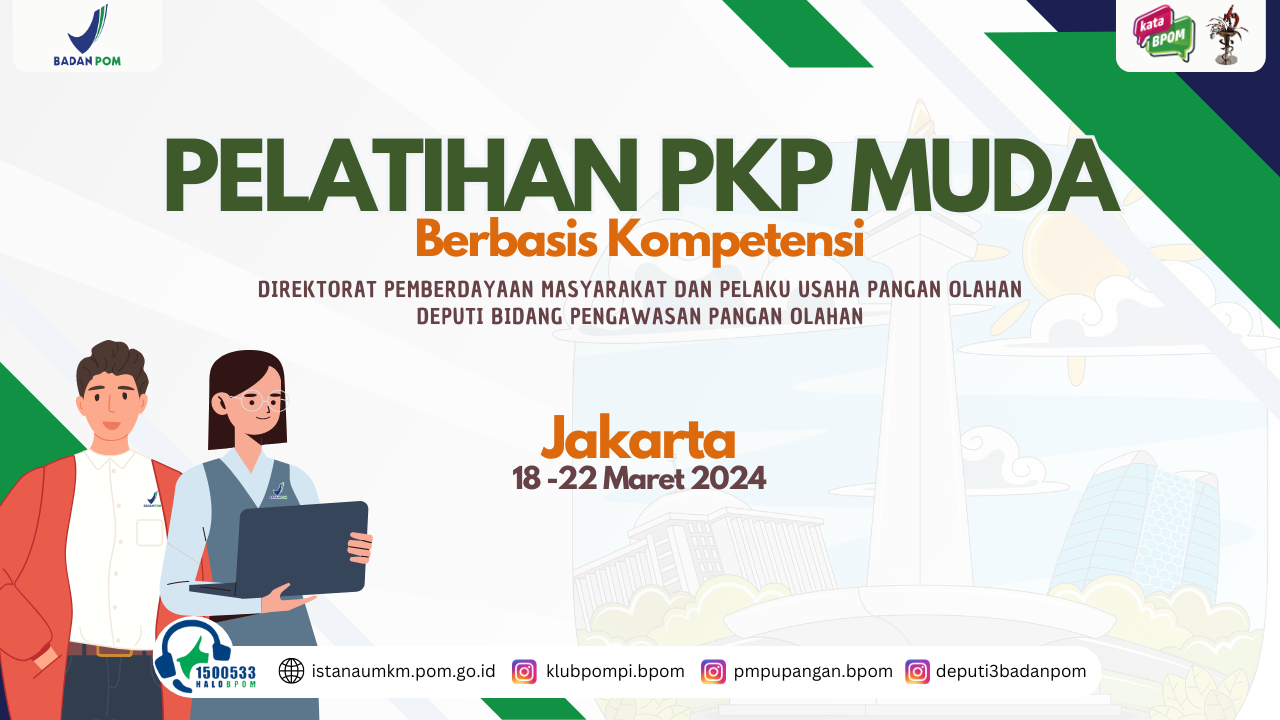 PELATIHAN PENYULUH KEAMANAN PANGAN TINGKAT MUDA 2024 PMPUPO