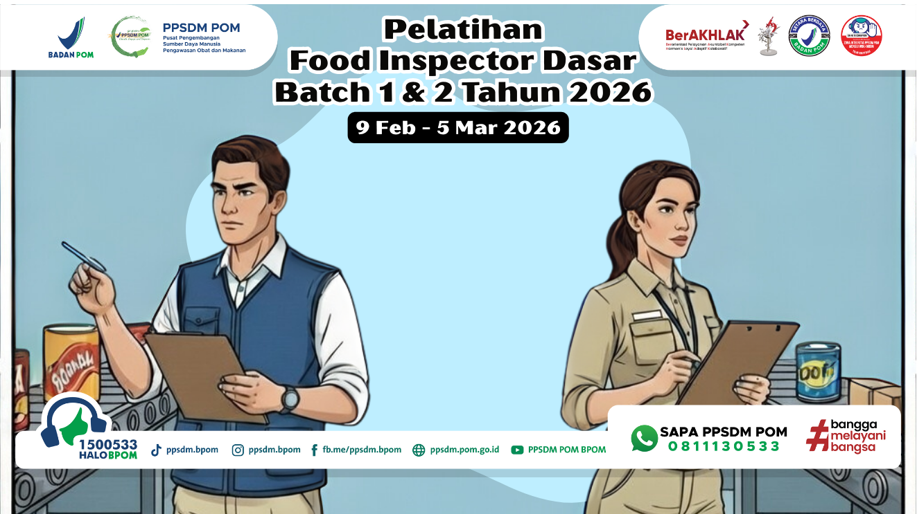 Pelatihan Food Inspector Dasar Batch 1 Tahun 2026