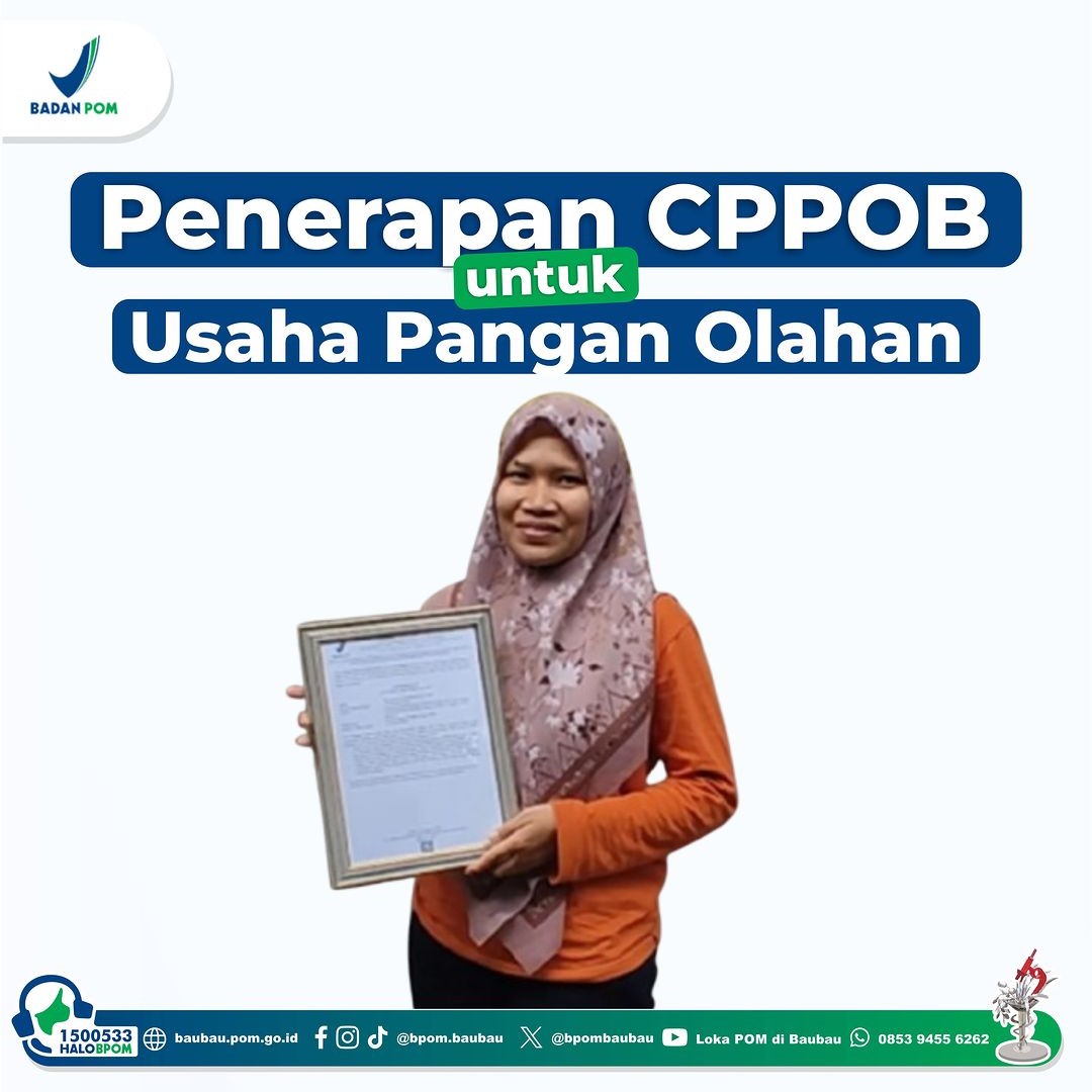 Penerapan CPPOB untuk Usaha Pangan Olahan