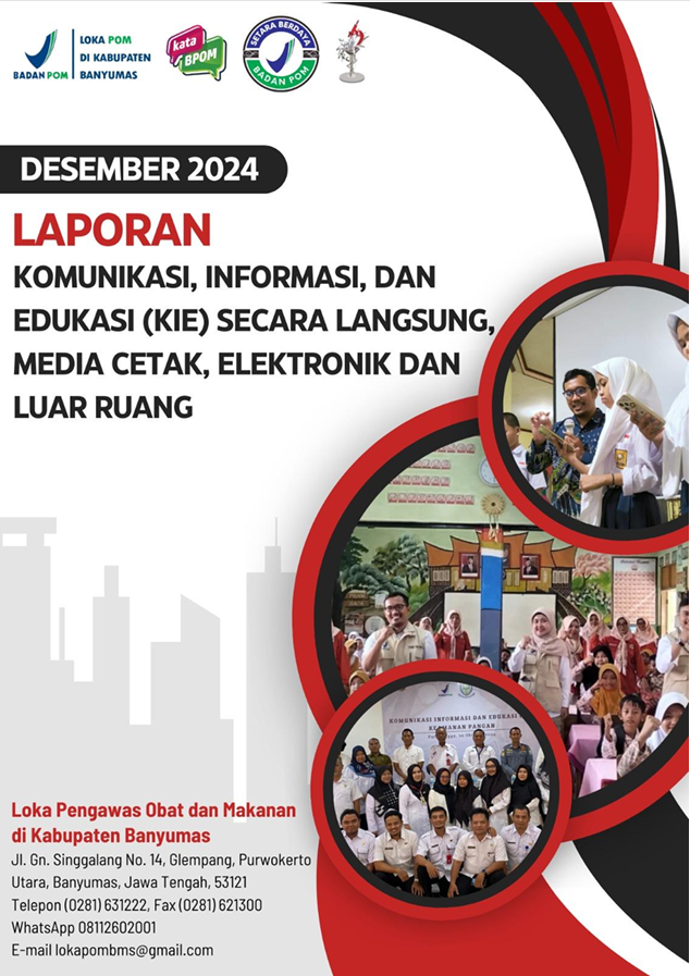 Laporan KIE Bulan Desember Tahun 2024 Loka POM di Kabupaten Banyumas